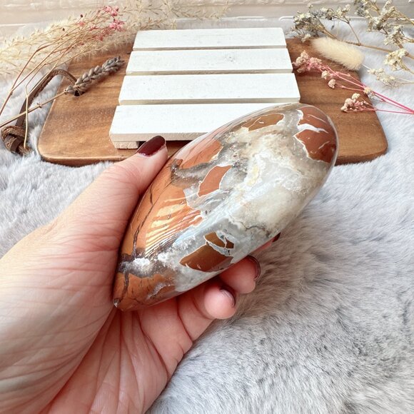 Gorgeous Brecciated Jasper with Quartz Heart - Picture 3 of 7